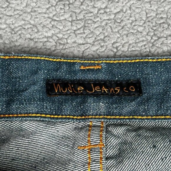 Nudie Jeans Jeans Mens 29x29 Even Steven Straight Leg Selvedge Organic Denim - Picture 6 of 15